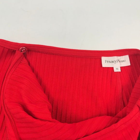 Privacy Please Revolve Miller Wrap Skirt Red - Picture 4 of 6